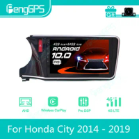 For Honda City 2014 - 2019 Android Car Radio Stereo Multimedia Player 2 Din Autoradio GPS Navigation PX6 Unit Screen Display