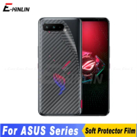 5pcs 3D Carbon Fiber Back Cover Screen Protector For Asus ZenFone ROG Phone 7 6D 6 3 5 5s Pro Ultimate Sticker Film Not Glass