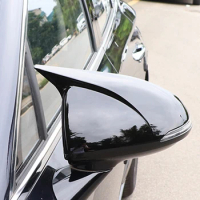 2X Carbon Fiber Car Rearview Mirror Cover Side Door Mirror Shell Decoration Trim for Hyundai Elantra AD 2016 2017 2018 2019 2020