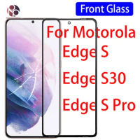 10Pcs Touch Screen Panel Replacement For Motorola For Moto Edge S S30 LCD Front Outer Glass Lens With OCA Glue