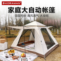 【晴天戶外】酷然(KORAMAN)公園帳篷戶外露營用品野外野餐裝備加厚全自動彈