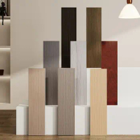 Wood Grain Skirting Line Home Decor Self Adhesive Living Room Corner Wallpaper Windowsill Waterproof Floor Tile Sticker