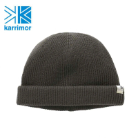 【Karrimor】日本製 原廠貨 中性 shallow beanie 保暖帽/運動/生活/旅行 木炭灰