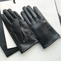 真皮手套保暖手套-綿羊皮簡約黑色駕駛女手套2款74by9【獨家進口】【米蘭精品】