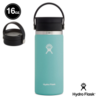 Hydro Flask 16oz/473ml 寬口旋轉咖啡蓋保溫瓶 高山綠