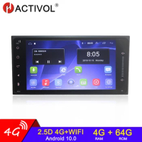 4+64 2din Universal android 10 Car Radio audio Car Multimedia Player for toyota COROLLA EX VIOS CROWN CAMRY HIACE PREVIA RAV4