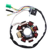 เครื่องกําเนิดไฟฟ้า 125cc 150cc 8 Poles Coil GY6 Engine คอยล์สเตเตอร์เครื่องกำเนิดไฟฟ้าเครื่องยนต์
