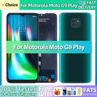 Màn hình LCD, 100% đã thử nghiệm cho Motorola Moto G9 Play, với bảng điều khiển cảm ứng khung, màn h