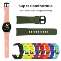 20mm Strap Silicone Band for Samsung Galaxy Watch Active 2 / Watch4 Classic Replacement Watchband