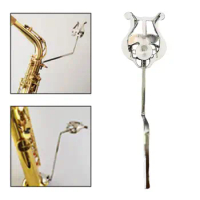 Portable Clarinet Marching Lyre Music Clip Music Sheet Stand Trumpet Marching Clamp Metal Holder for Sax Alto Tenor Replacements
