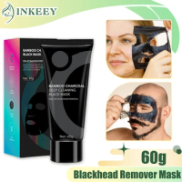 Blackhead Remover Mask Charcoal Peeling Mask Oil Control Acne Treatment Deep Cleansing Blackhead Dirt Pores Face Black Mask 60g