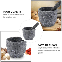 Pounder Medicine Granite Household Device Garlic Set Mortar Pot Ceramic Pepper Grinder Pestle Kitchen Tools Marble