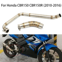 Modified Motorcycle Exhaust Front Middle Link Pipe Connection Elbow Escape Moto Slip On For Honda CBR150 CBR150R CB150R 150 CBR