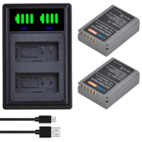 BLN-1 PS-BLN1 Camera Battery and LED USB charger for Olympus OM-D E-M1 Pen F, E-M5, E-P5, OM-D BLN1
