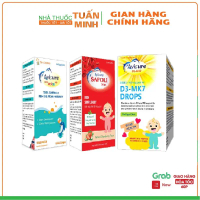 Bộ ba vi chất Avisure nhỏ giọt thiết yếu cho bé - Avisure DHA, sắt Safoli drop, vitamin D3-MK7