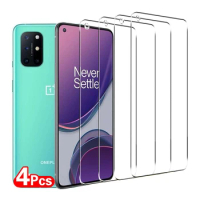 4pcs Tempered Glass for Oneplus 8T 9 9R 9RT 10T 5G Screen Protector for Oneplus Ace Pro Nord CE 2 Lite 2T N10 N20 SE N100 N200