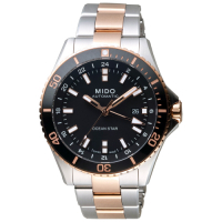 MIDO 美度 官方授權 Ocean Star 海洋之星 GMT 200米潛水機械錶 送禮推薦-44mm M0266292205100