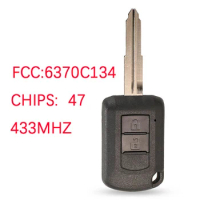 CN011031 Replacement 2 Button Mitsubishi Eclipse 2014+ Remote Head Key HITAG3 PCF7961XXT Chip 433MHz MIT11R 6370C134