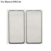 For Huawei P40 Lite Outer Glass Lens touchscreen Touch screen Outer Screen P40lite Glass Cover without flex For Huawei P 40 Lite