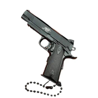 1:3 High Quality KIMBER 1911 Metal Model Gun Keychain Toy Gun Miniature Alloy Pistol Collection Toy Gift pendant
