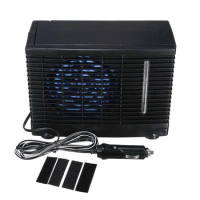 Car Air Conditioner Cooling Fan Portable Car Truck Air Cooler 12V Air Conditioner Fan Water Evaporative Cooler Air Fan for Car