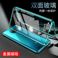 360 Full Protection Metal Magnetic Case For XIAOMI MI Poco M3 Pro 5G F2 Pro Double-Sided Glass Cover For XIAOMI MI Poco X2 X3 GT