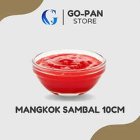 6 pcs - Mangkok Set Kaca Bening Kecil 10cm - Mangkok Sambal Beling | Mangkok MPASI Aesthetic Tahan P