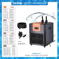 VEVOR Aquarium Chiller 0.25/0.33/0.1/1.5HP Hydroponic Water Chiller Quiet Refrigeration Compressor for Fresh Water Fish Tank