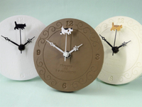 日本代購 空運 T's COLLECTION 貓咪 小時鐘 掛置兩用 掛鐘 壁鐘 時鐘 造型秒針 職人手工製 質感 雜貨