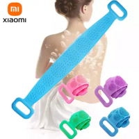 70cm Xiaomi Mijia Body Sponge Silicone Brushes Bath Towels Body Scrubber Rubbing Back Peeling Massage Shower Extended Scrubber