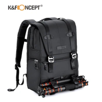 K&amp;F CONCEPT Professional Photography Bag Camera Backpack Camera Bag Can Carry Tripod Ergonomic Design for DSLR/16 Inch Laptop