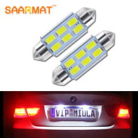 2Pcs C5W 39mm Canbus Error Free License Number Plate Light LED Bulbs For BMW 3 5 series E36 E46 E34 E39 E60 X5 E53(00-07) M5