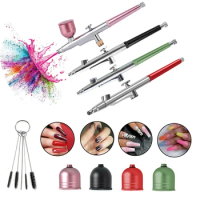 K5 Airbrush Nails Art Kit Paint Crafts Portable Nails Air Brush Gun Compressor for Nail Manicure Sprayer Replacement Accessories