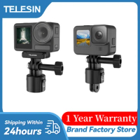 TELESIN Magnetic Quick-Release Adapter Kit with 1/4 screw for Gopro 12 11 10 9 Dji Insta360 X3 GO3 Action Camera Magnetic Quick