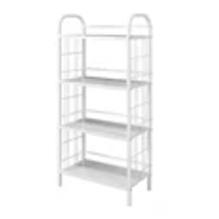 ชั้นวางของ 4 ชั้น แน็กส์ เฟอร์นิชิ่ง NF-424A สีขาว 30.5x59.2x124 ซม.