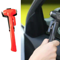 Car Window Breaker Seatbelt Cutter Auto Strong Window Glass Breaker Tool Long Handle Multi Function Portable Window Breaker Tool