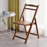 Wood Back Chair Dining Folding Chairs Nordic Furniture Space Savers Chairs for Parties Comfortable Ergonomic Mobile Modern Decor