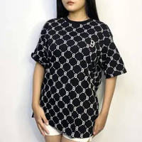 Kaos MLB B MONOGRAM WHITE BLACK LIMITED SERIES TSHIRT 100% ORIGINAL M