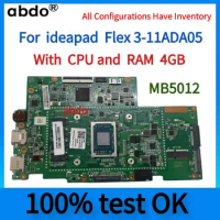 For ideapad Flex 3-11ADA05 Laptop Motherboard.BM5012.With CPU and 4gb RAM.Tested 100% Work