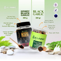 Black Garlic & Black Garlic Honey Alamme Premium Quality 220gr+250gr