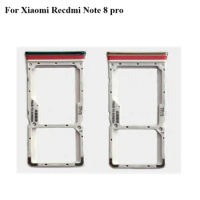 For Xiaomi Redmi Note 8 pro SIM Card Tray + Micro SD Card Tray Holder Slot Adapter Socket For Xiao mi Redmi Note8 pro Note 8pro