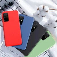 Liquid Silicone Phone Case For Samsung Galaxy S23 S24 S22 S21 FE 5G Note 20 Ultra 10 Plus Soft Cover For Galaxy A73 A72 A52 Case