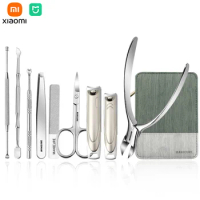 Xiaomi Mijia Manicure Set Pedicure Sets Nail Clipper Stainless Steel Professional Nail Cutter Tool with Travel Case Nail Art Kit