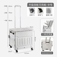 買餸小拉車推車家用手拉迷你行動式購物車露營野營摺疊箱