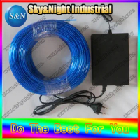 Free Shipping-(2.3mm-100M EL wire-Blue color + 220V Inverter)