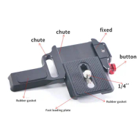1/4" Thread Quick Release Plate for Zhiyun Crane M2 3-Axis Handheld Gimbal Stabilizer Zhiyun Accessories Aluminum Alloy Clamp