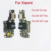 Original Charge Board For Xiaomi Mi 10 Lite 10T Pro Mi10 Mi10T Charging Port Usb Connector Flex Pcb Dock Replacement Spare Parts