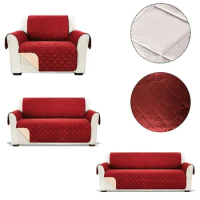 1/2/3-Seater Sofa Cover Couch Cushion Cover Faux Cotton Fabric Furniture Protector Slipcovers Removable Home Decoration