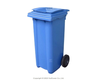 RB-120B 二輪回收托桶 (藍) 120L 二輪回收托桶/垃圾子車/托桶/120公升