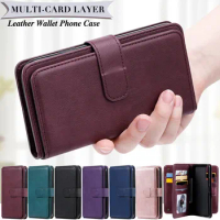 Luxury Flip Leather Card Wallet Phone Case For OPPO Reno 7 8 8T 5 Pro Realme 9i 10 c30 9 Pro C21 C20 v13 7i C15 C12 C25 c11